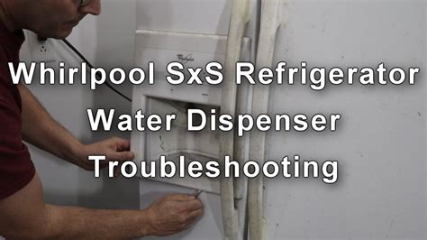 How to Fix / Repair Whirlpool Refrigerator Water Dispenser。